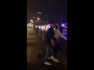 a sensational video of a couple fucking on the embankment in the center of moscow. sasha travka.